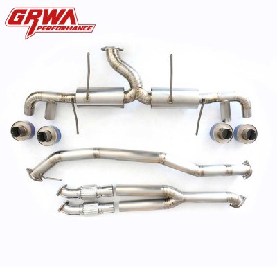 GRWA customizable titanium exhaust system for nissan gtr r35