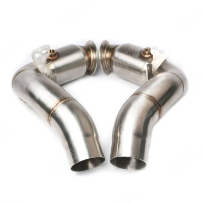 High quality stainless steel exhaust downpipe for BMW M5 F10 with catalytic converter