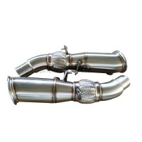 High Quality Brushed Stainless Steel Exhaust Downpipe for BMW